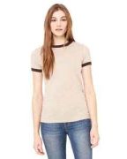 Bella + Canvas Ladies' Jersey Short-Sleeve Ringer T-Shirt - B6050