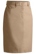 Edwards Ladies' Blended Chino Skirt-Medium Length - 9711