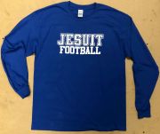 Long Sleeve 100% Cotton Gildan T with Collegiate Logo