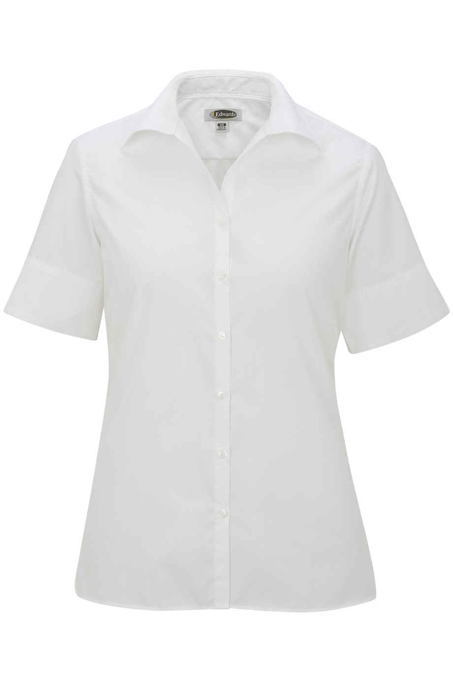 Edwards Ladies' Lightweight Short Sleeve Poplin Blouse - 5245