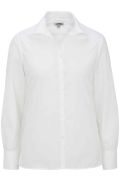 Edwards Ladies' Lightweight Open Neck Poplin Blouse-Long Sleeve - 5295