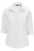 Edwards Ladies' Oxford Non-Iron Dress Blouse - 3/4 Sleeve - 5976