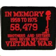 Patch-Vietnam, In Memory Red/Blk/Blk