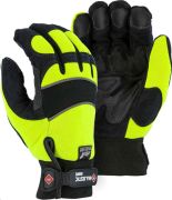 Winter Lined Mechanics Glove with Hi-Viz Knit Yellow Back