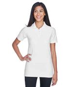 UltraClub Ladies' Cool & Dry Elite Tonal Stripe Performance Polo - 8413L