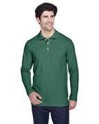 UltraClub Adult Long-Sleeve Classic Piqu Polo - 8532