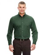 UltraClub Adult Cypress Long-Sleeve Twill with Pocket - 8960C