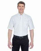 UltraClub Men's Tall Classic Wrinkle-Resistant Short-Sleeve Oxford - 8972T