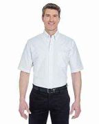 UltraClub Men's Tall Classic Wrinkle-Resistant Short-Sleeve Oxford - 8972T