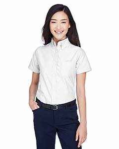 UltraClub Ladies' Classic Wrinkle-Resistant Short-Sleeve Oxford - 8973