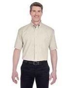 UltraClub Adult Short-Sleeve Whisper Twill - 8977