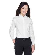 UltraClub Ladies' Classic Wrinkle-Resistant Long-Sleeve Oxford - 8990