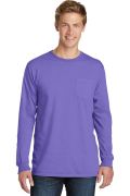 Port & Company Pigment-Dyed Long Sleeve Pocket Tee.  PC099LSP