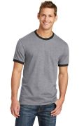 Port & Company Core Cotton Ringer Tee.  PC54R