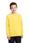 Port & Company Youth Long Sleeve Core Cotton Tee. PC54YLS