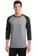 Port & Company Core Blend 3/4-Sleeve Raglan Tee. PC55RS