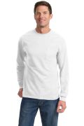 Port & Company Tall Long Sleeve Essential Pocket Tee. PC61LSPT