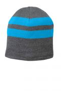 Port & Company Fleece-Lined Striped Beanie Cap. C922