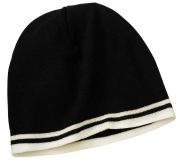 Port & Company - Fine Knit Skull Cap with Stripes.   CP93