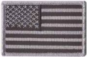 Sew On 2x3 Subdued US Flag Left
