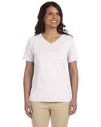 LAT Ladies' V-Neck Premium Jersey T-Shirt - L-3587