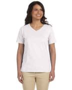 LAT Ladies' V-Neck Premium Jersey T-Shirt - L-3587