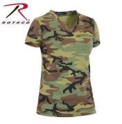 Womens Long Camo T Shirt