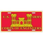 Army Corps of Eng License Plate