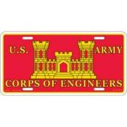 Army Corps of Eng License Plate