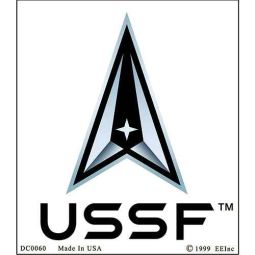 USSF Space Force Clear Vinyl
