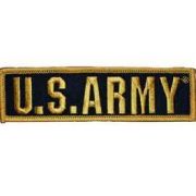 Patch US ARMY TAB GOLD/BLACK