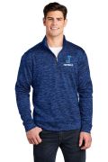 Sport-Tek Royal Electric Heather 1/4-Zip Pullover w/ Left Chest JHS FOOTBALL Logo