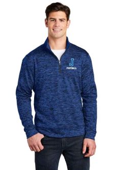 Sport-Tek Royal Electric Heather 1/4-Zip Pullover w/ Left Chest JHS FOOTBALL Logo