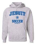 Hoodie with VARSITY Soccer Logo-ASH GRAY
