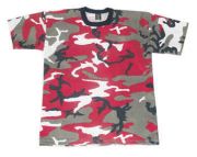 Red Camouflage T shirt