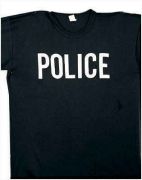 POLICE T-Shirt  :  Screened 2-Sided Law Enforcement shirts