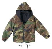 Kids Camo Reversible Fleece Jacket