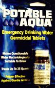 POTABLE AQUA WATER TABLETS Iodine Tabs for Water Purifica