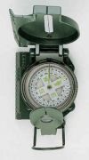 COMPASS GI STYLE OD Metal case marching compass
