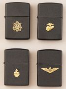 Black Zippo Armed Forces