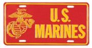 USMC LICENSE PLATE usmc plate