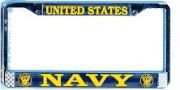 Navy License Plate Frame