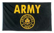 Black/Yellow Army Flag #1498