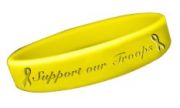 Support Our Troops Rubber Bracelet Show Your Support