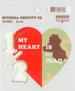 Decal- Half My Heart Is In Iraq