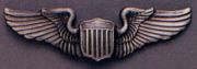 USAF Pilot Wings Pin On