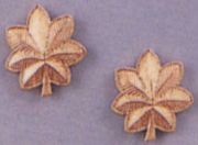 Major Oak Leaves Gold Pin On Rank
