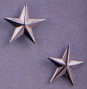 General Stars Silver Pin On
