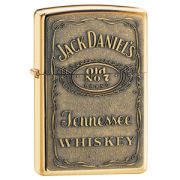 Jack Daniels Label Brass Zippo