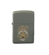 Green Army Emblem Zippo